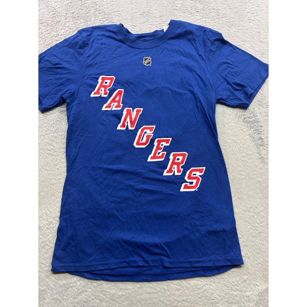 Fanatics New York Rangers Vladimir Tarasenko 91 NHL Blue T-Shirt Mens Small